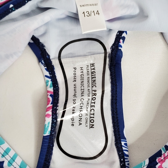 New! Moon Tree Girls Two Piece Bathing Suit Ruffle Tankini - Picture 6 of 8